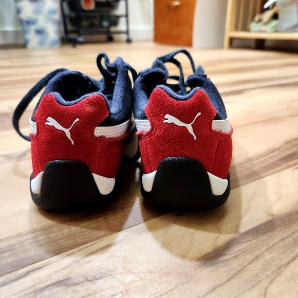 Puma Growth Control System Kids Sneakers US Size 12 Black Red White Lace-Up Shoe - Picture 6 of 6